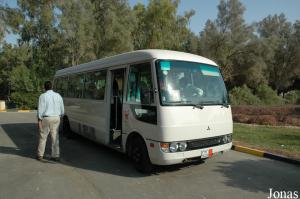 Minibus pour la visite