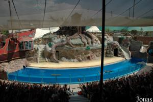 Sea lions show arena