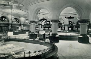 Vue historique de l'intérieur de l'aquarium