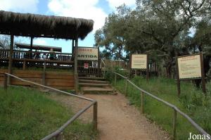 Departure station for the safari tour