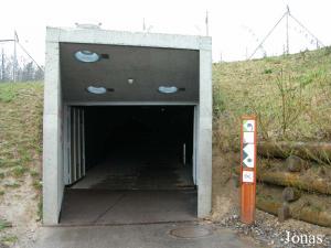 Tunnel d'accès à la serre Masoala